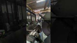 Grinding operation of a large shaft machine automobile welding cncturningmachine cnc [upl. by Balbur455]