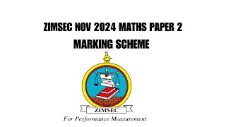 Zimsec Nov 2024 Maths Paper 2  quick review  Solutions for the full paper [upl. by Notsek]