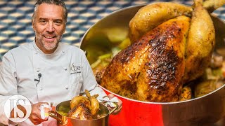 Pollo al forno alla birra in un due stelle Michelin italiano con Giancarlo Perbellini [upl. by Ashley]