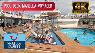 Tui Marella Voyager Pool Deck  Marella Cruises  Cruise Ship Tours [upl. by Dre268]