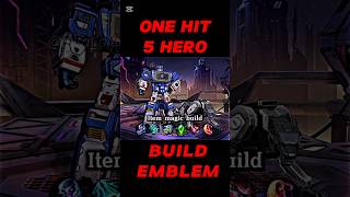 Set emblem amp Build 5Hero One Hit mobilelegends mlbbmsc mlbb mlbbmcc mlbbcreatorcamp [upl. by Anayk]