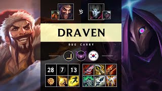 Draven ADC vs Jhin Triple Kill Legendary  KR Master Patch 1417 [upl. by Au]