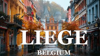 Walking Tour 4k in amazing City Liege in Belgium part4 [upl. by Nnairb]