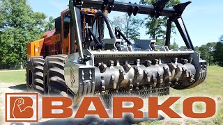 BARKO 937B WITH FAE 300U MULCHING ATTACHMENT [upl. by Aidua627]