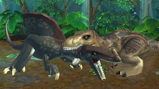 Lego Jurassic World Complete Walkthrough 19 Under Attack 4K [upl. by Anelra408]