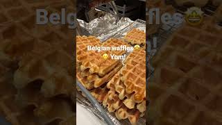 Real Belgian Waffles in Brussels Belgium  You don’t want to miss it shorts [upl. by Licec689]