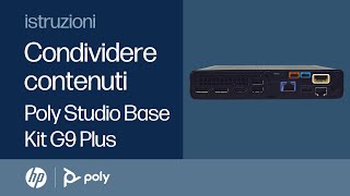 Come condividere contenuti da un portatile a un PC per videoconferenze HP Mini IP  Accessori [upl. by Aaberg]