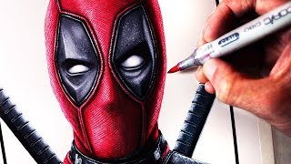 Lets Draw DEADPOOL  FAN ART FRIDAY [upl. by Nyrrat]