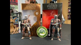 Star Wars The Black Series The Mandalorian Carbonized amp Regular Release 6 Inch Action Figure Review [upl. by Ailedamla411]