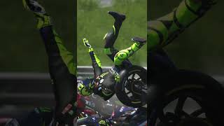 Rossi hit all the riders at the second corner in Sepang [upl. by Drofiar]