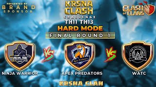 🔥LIVE🔴HARD MODE Tournament🔥KC Th11 amp Th13  Clash of Clans Krsna Clan coc KrsnaClan [upl. by Assiruam]