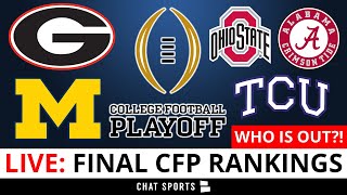 College Football Rankings LIVE  Top 25 Rankings amp Bracket Georgia Michigan TCU Ohio St or Bama [upl. by Nerat999]