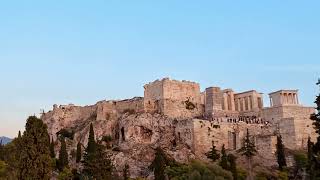 Athens Acropolis from Areopagus Hill Timelapse [upl. by Cis859]