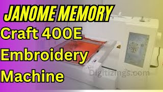 Janome Memory Craft 400E Embroidery Machine  Review  Features amp price embroiderymachine [upl. by Mehitable2]