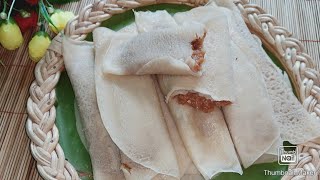 Patishapta Recipe Bengali Patishapta Bangladeshi patisapta pitha Recipe [upl. by Nalo]