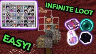 EASY 121 AFK PIGLIN BARTERING FARM TUTORIAL in Minecraft Bedrock MCPEXboxPS4Nintendo SwitchPC [upl. by Rees666]