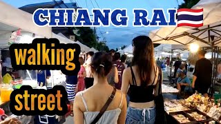 Chiang Rai  a REAL THAI weekend market🇹🇭 [upl. by Kcirevam]