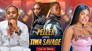 PELLER HOSTS TIWA SAVAGE LIVE ON TIKTOK [upl. by Wadleigh]