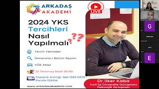 2024 YKS Tercihleri Nasıl Yapılmalı1 Dr İlker KABA [upl. by Letha]