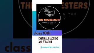 class10 Topic Decomposition reaction biology ncertscience notes exam schoolscience [upl. by Eneleahcim]