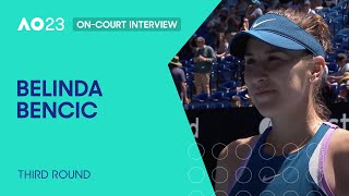 Belinda Bencic OnCourt Interview  Australian Open 2023 Third Round [upl. by Auhsohey]