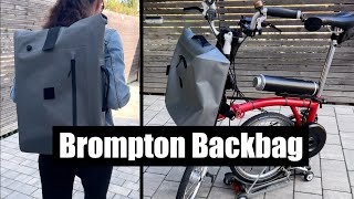 Brompton Borough Backbag RucksackFahrradtasche [upl. by Pegma438]