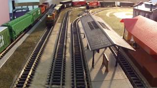 MY N SCALE PAST LAYOUTS  3 12 ft X 5 ft Minitrix Train Layout [upl. by Dlorah]