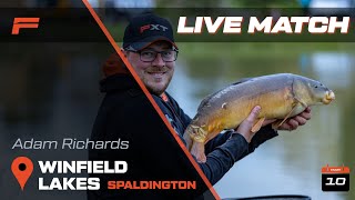 Live Fishing Match  Winfield Lakes  Carp Fishing  F1 Fishing with Adam Richards [upl. by Nnylamme882]