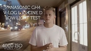 VLOG L VS CINE D  Low Light Test  Panasonic GH4 [upl. by Adnol]