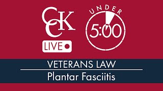 Plantar Fasciitis VA Disability Ratings [upl. by Eirok]