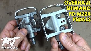 Shimano PDM324 Pedal Overhaul  CleanLubeInstall New Bearings [upl. by Ramirolg475]