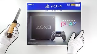 PS4 quotDAYS OF PLAYquot Console Unboxing 2019 Playstation 4 Limited Edition Steel Black [upl. by Staten]