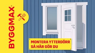 Montera ytterdörr så här gör du [upl. by Lihas]