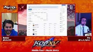 Vortex Gallery Online 2024 The King Of Fighters XV Middle East  North Africa Tournament stream VOD [upl. by Oneil422]