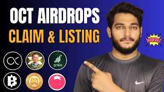 Crypto Airdrops Listing amp Claiming In October Month  Earn Free Crypto 2024 [upl. by Chrisse]