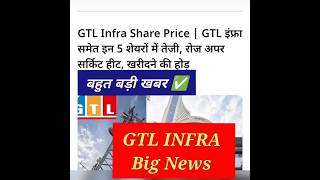 GTL infra share news ✅ GTL INFRA Target 🎯 gtl infrastructure news ✅ shorts ✅ [upl. by Grey]