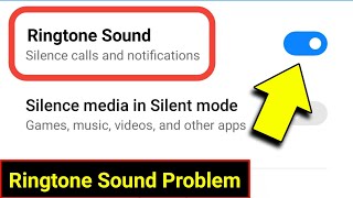 Redmi Phone Ringtone Sound Not Working  Ringtone Sound Not Working Android [upl. by Dercy]