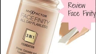 ReviewReseña Base Face Finity All Day Flawless 3 in 1 MaxFactor [upl. by Ayotl]