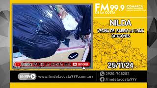 Nilda Vecina B° La Loma Ptgs Basura  FM DE LA COSTA 999  251124 [upl. by Nylinej56]