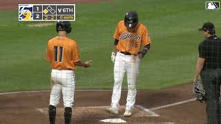 Chase DeLauter crushes HR  MiLB Highlights [upl. by Anaujat]