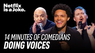 14 Minutes of Comedians Doing Impressions Accents and Voices  Netflix Is A Joke [upl. by Amri46]