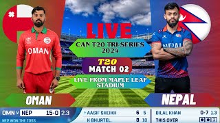 🔴Nepal vs Oman Live Cricket Match  Odi CWC LeagueII  nep vs Oman Live score amp commentary [upl. by Berga470]