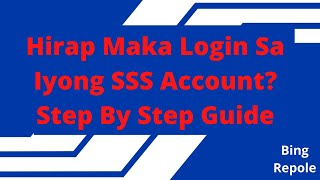 Hirap Maka Login Sa Iyong SSS Account Step By Step Guide Shorts [upl. by Hcirteid]