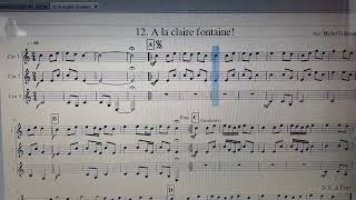 A la claire fontaine  arr Michel Fellmann [upl. by Sirroned117]