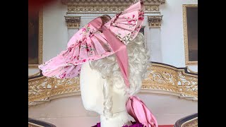 How to make an 18th Century Bergere hat [upl. by Aiclid]