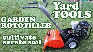 Husqvarna Rototiller  Garden Cultivator Aerator  Soil Ground Yard Machine Rear Tine Tiller Jazevox [upl. by Ion]