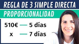 PROBLEMA de Proporcionalidad DIRECTA ✅ REGLA DE TRES Simple Directa [upl. by Mellie]