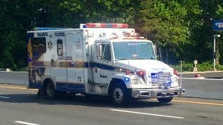 Teaneck Ambualnce 71 Transporting To EHMC AIR HORN POWERCALL QSIREN [upl. by Goodrow]