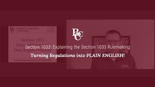 Section 1033 Explaining the Section 1033 Rulemaking [upl. by Belmonte919]