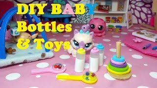 DIY Miniature Baby Doll Bottles Rattles amp Toys [upl. by Anabelle]